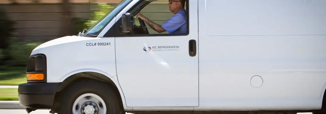 KIC Refrigeration service vehicle serving Manchester area